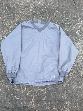 Oakley Software Men’s Light Gray V-Neck Pullover Windshirt